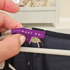 West Kei Blue Blouse Elegant and Versatile